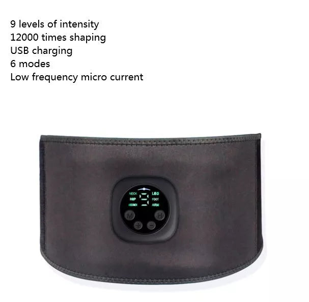 Smart Digital Display EMS Fitness Belt with adjustable intensity levels