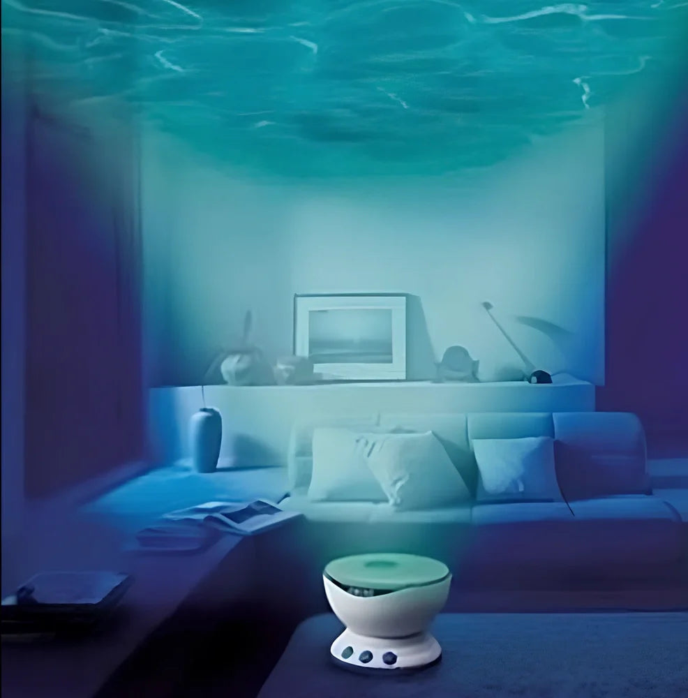 Blue ocean projection lamp with DLP correction for 5 metre distance children's puzzle activities