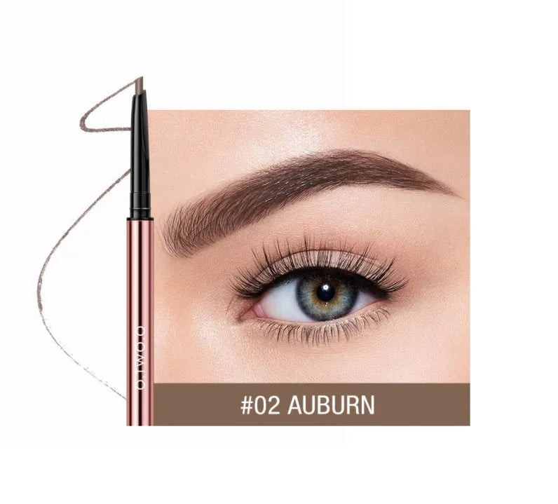 Eyebrow make-up pencil with 0.7cm slim tip in six shades for natural brow definition
