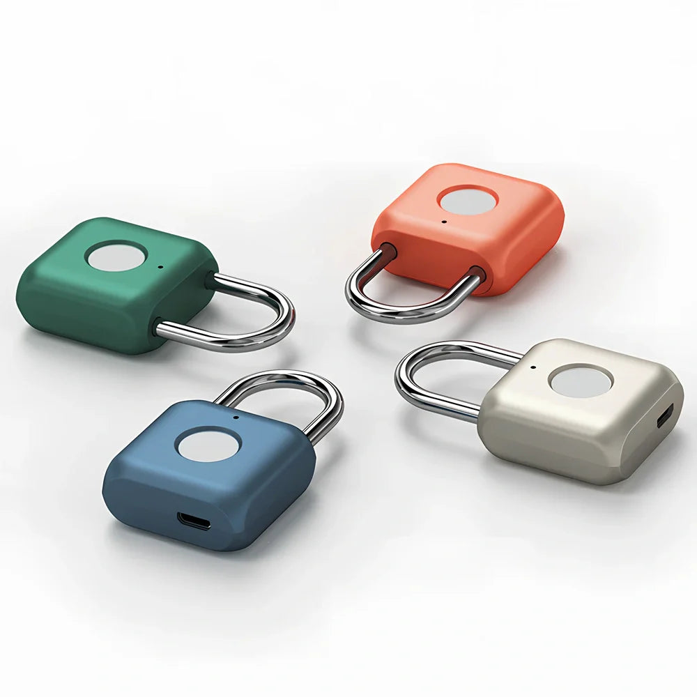 Fingerprint smart lock with zinc alloy body measuring 33x58.8x15mm with biometric sensor