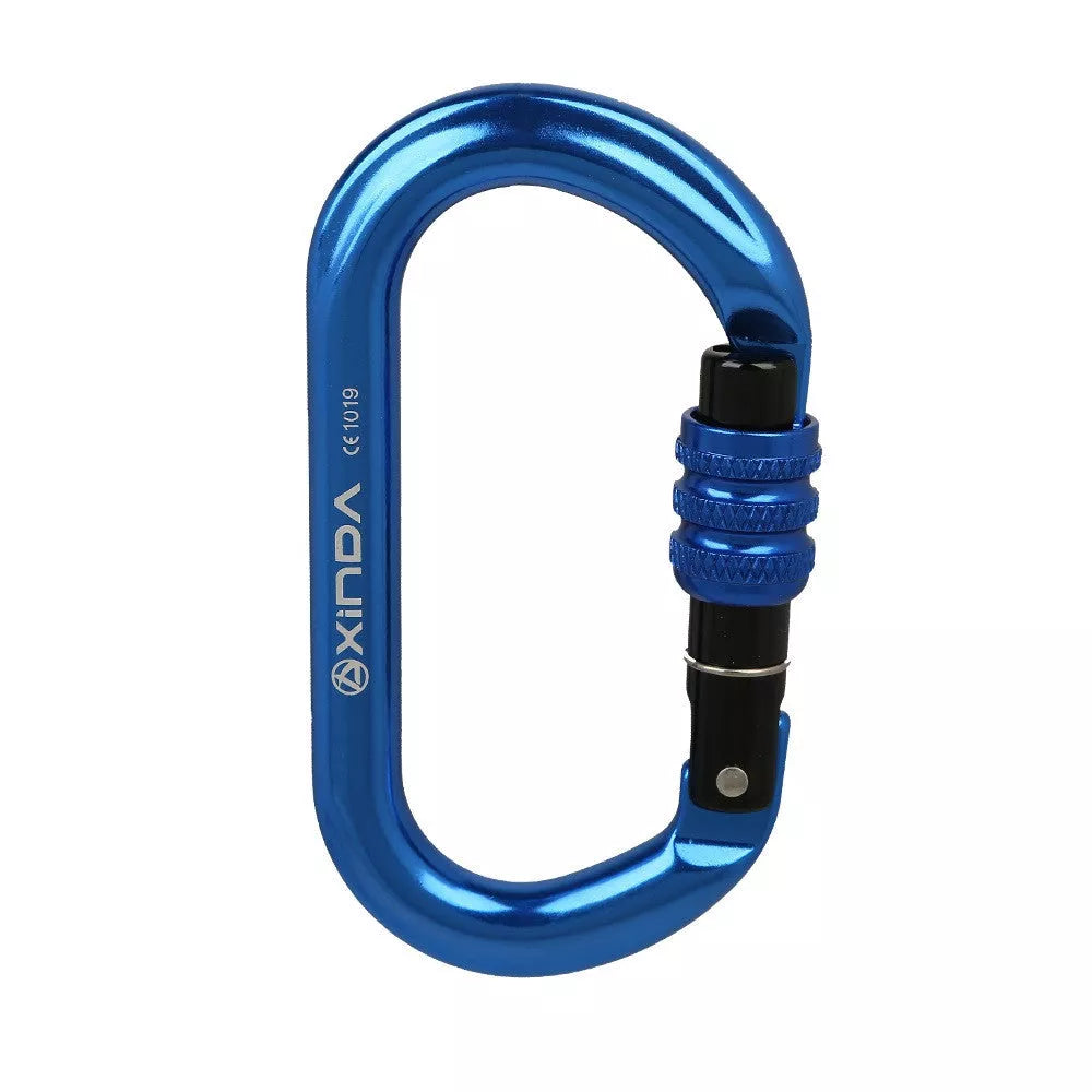 O-shaped Thread Lock Rock Climbing Carabiner in various colors
