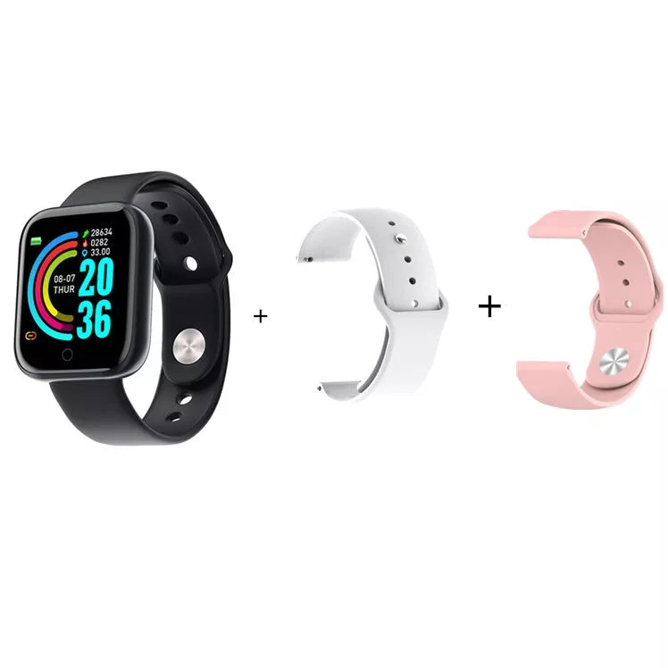 Smart Men's Waterproof Sports Watch with USB charging and health monitoring features