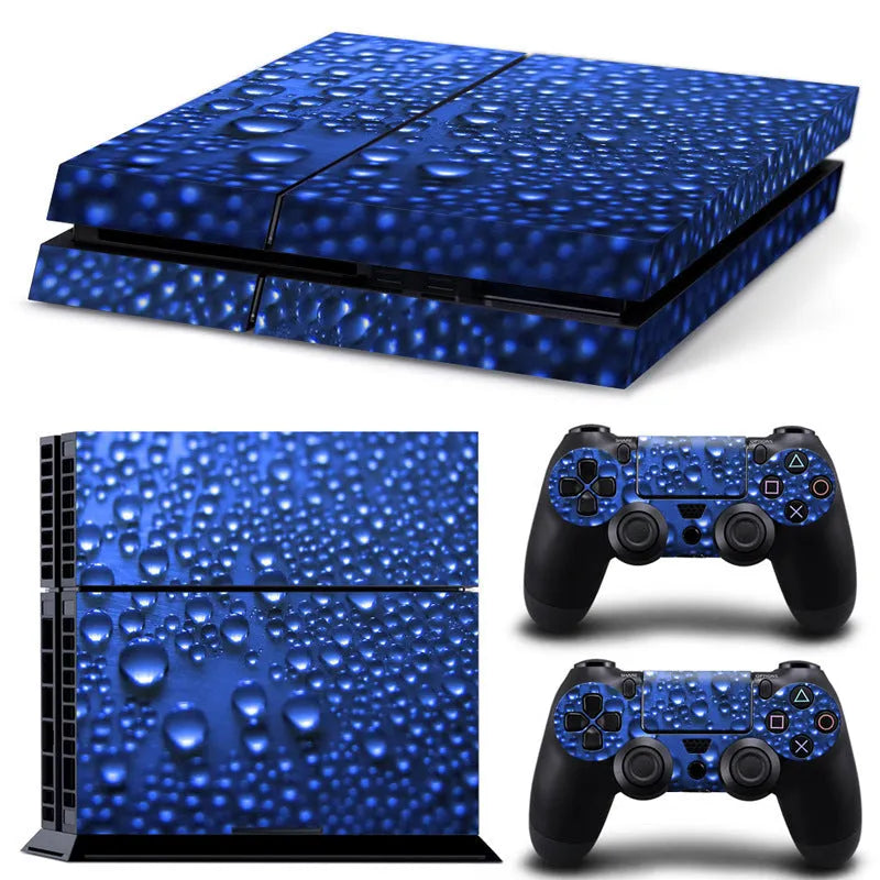 PS4 game console screen protector film on a white background showing its thin profile.