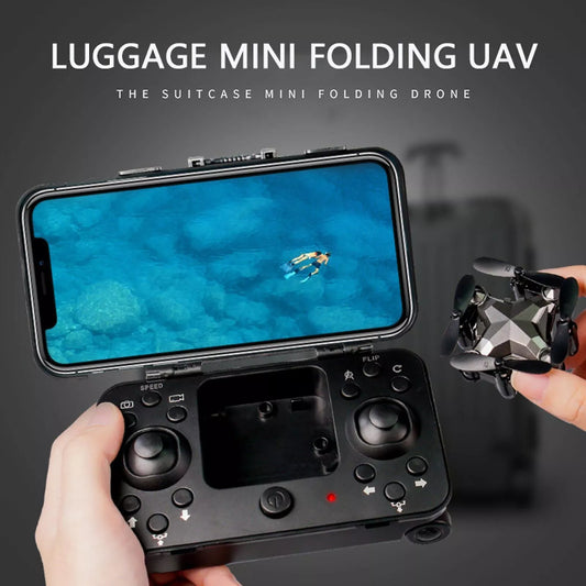Foldable mini UAV drone with HD camera for aerial photography and mobile control