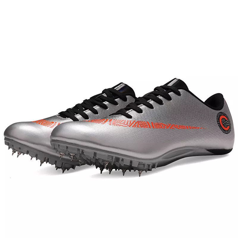 Unisex competition shoes with microfiber upper and TPU outsole for running and foot basket sports