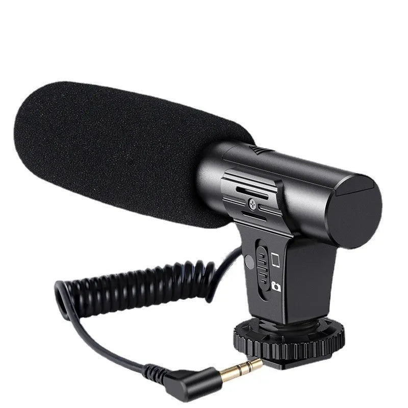 Black condenser microphone for mobile phone recording with 20Hz-20KHz frequency range