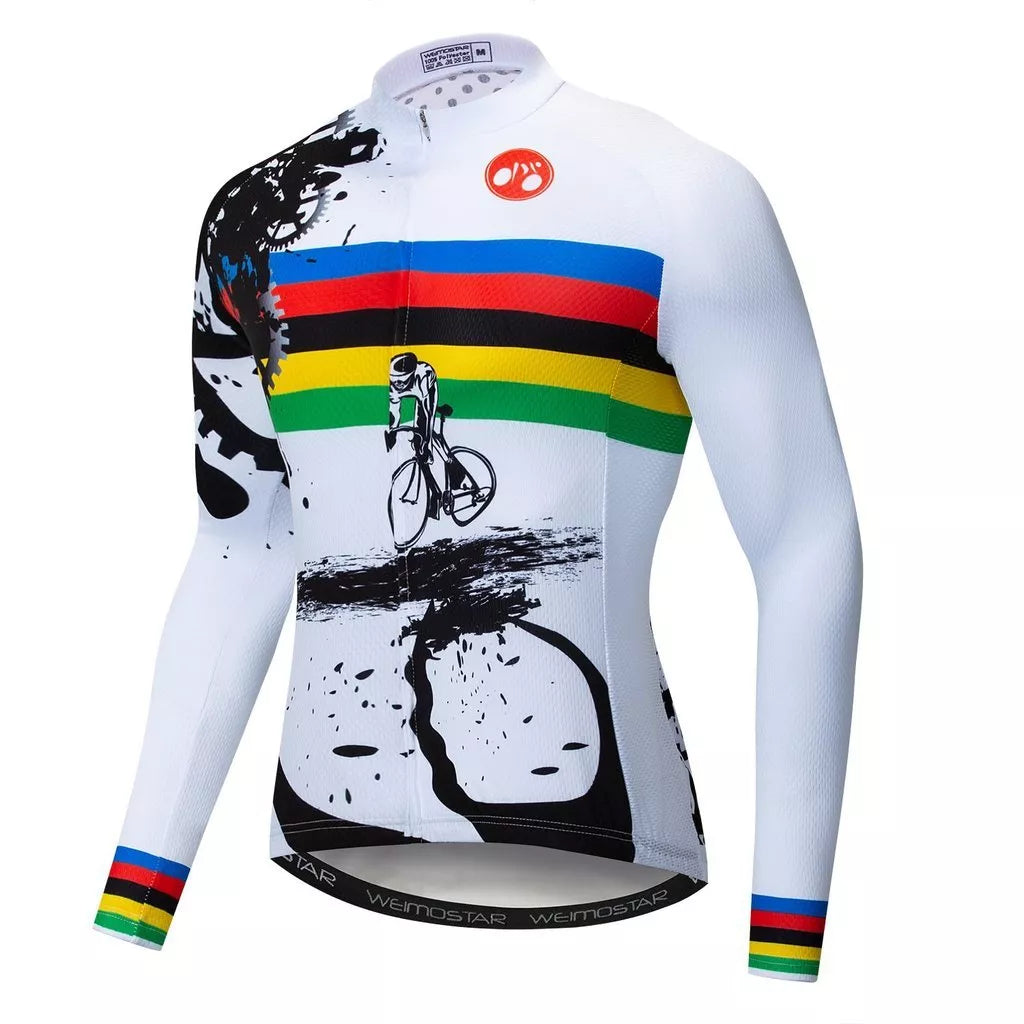 Long Sleeve Cycling Jersey in various colors and sizes for optimal performance