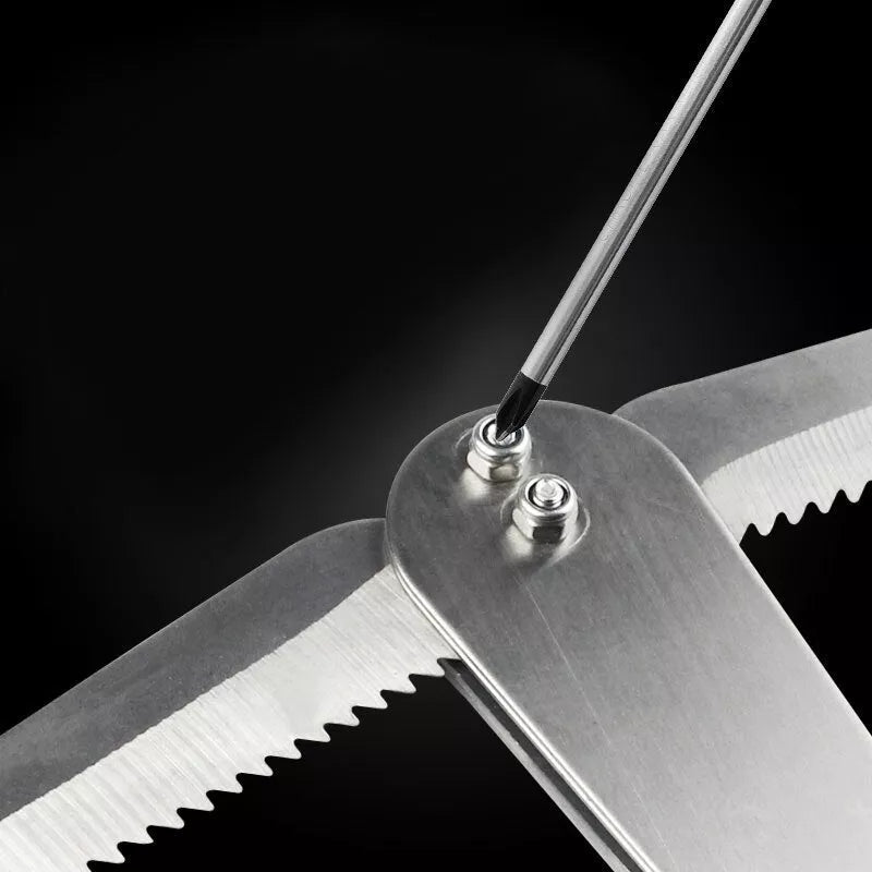 Foldable stainless steel water grass cutter with 18X4X1mm blade for fishing and weeding