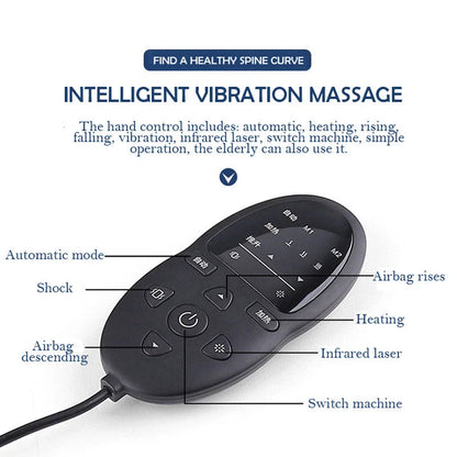 Luxury Waist Relaxation Massager with Airbag Stretching, Soothing Heat, and Vibration Massage Functions