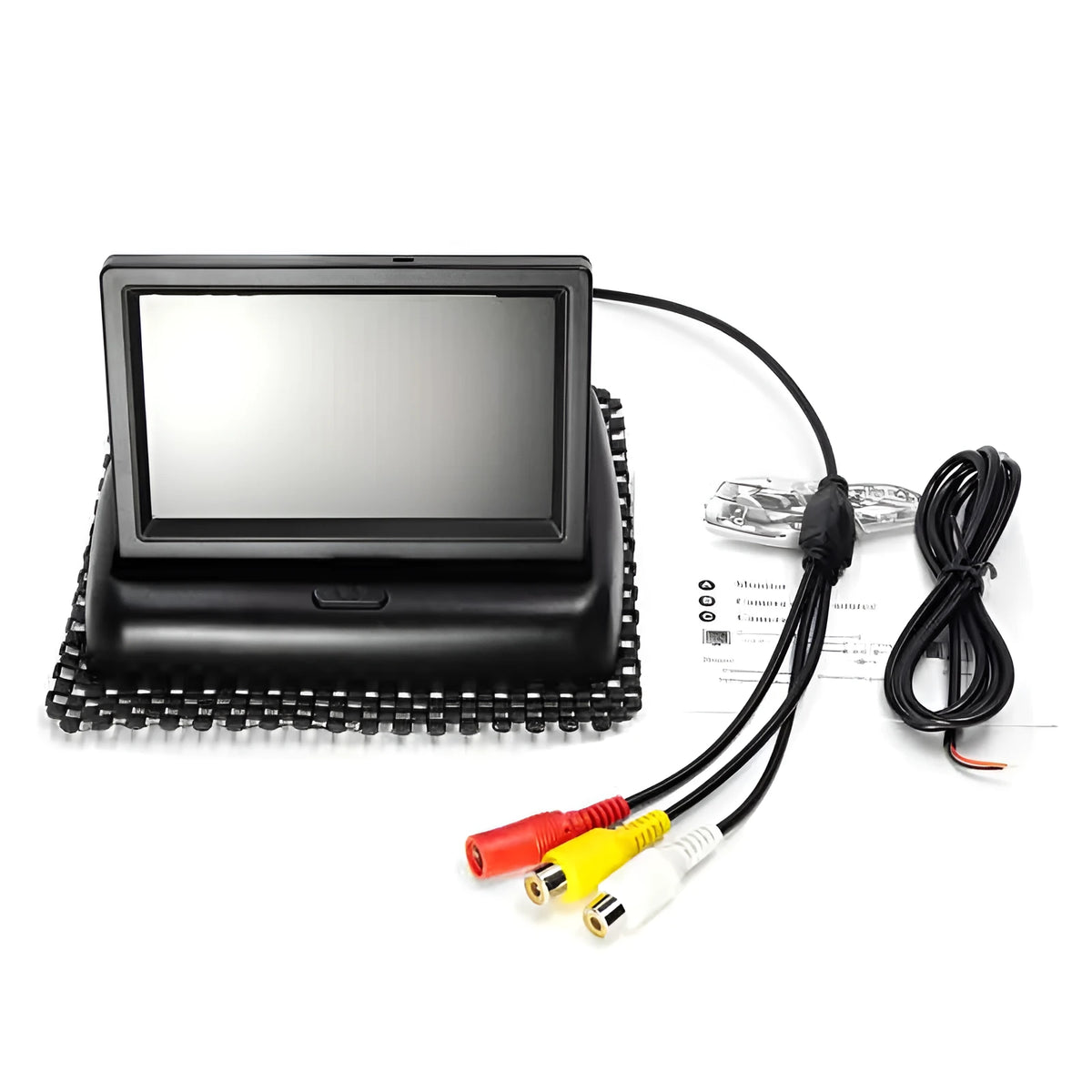 Car reversing camera with 1/4 inch colour CCD, 170 degree horizontal viewing angle, IP67 waterproof, and built-in OSD guide lines