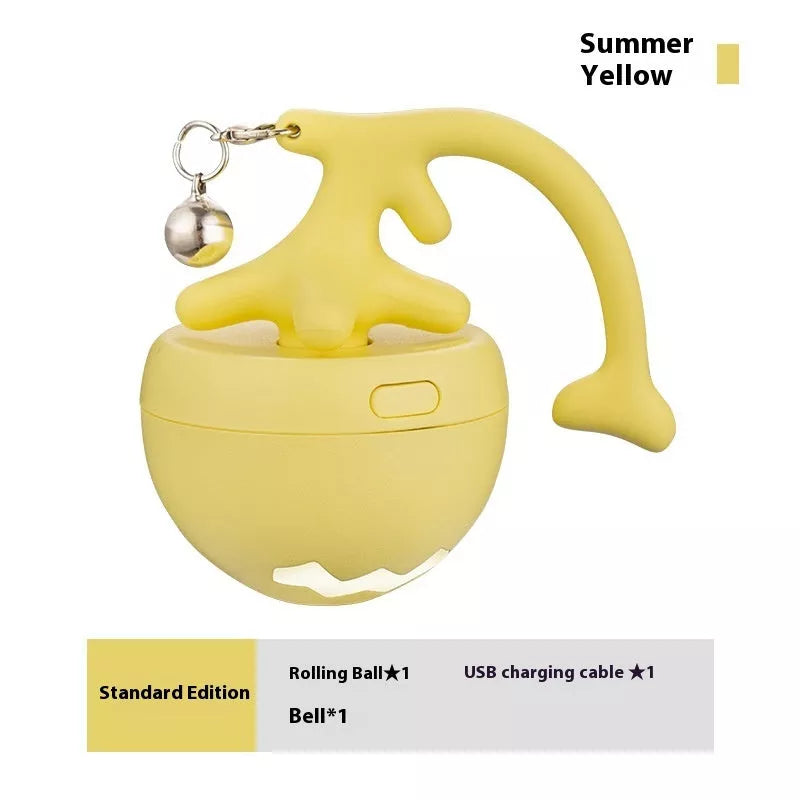 Smart Interactive Cat Toy Ball in vibrant colors with detachable tail