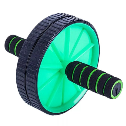 Double Wheel Abdominal Wheel in red, blue, green, and yellow for core strengthening exercises