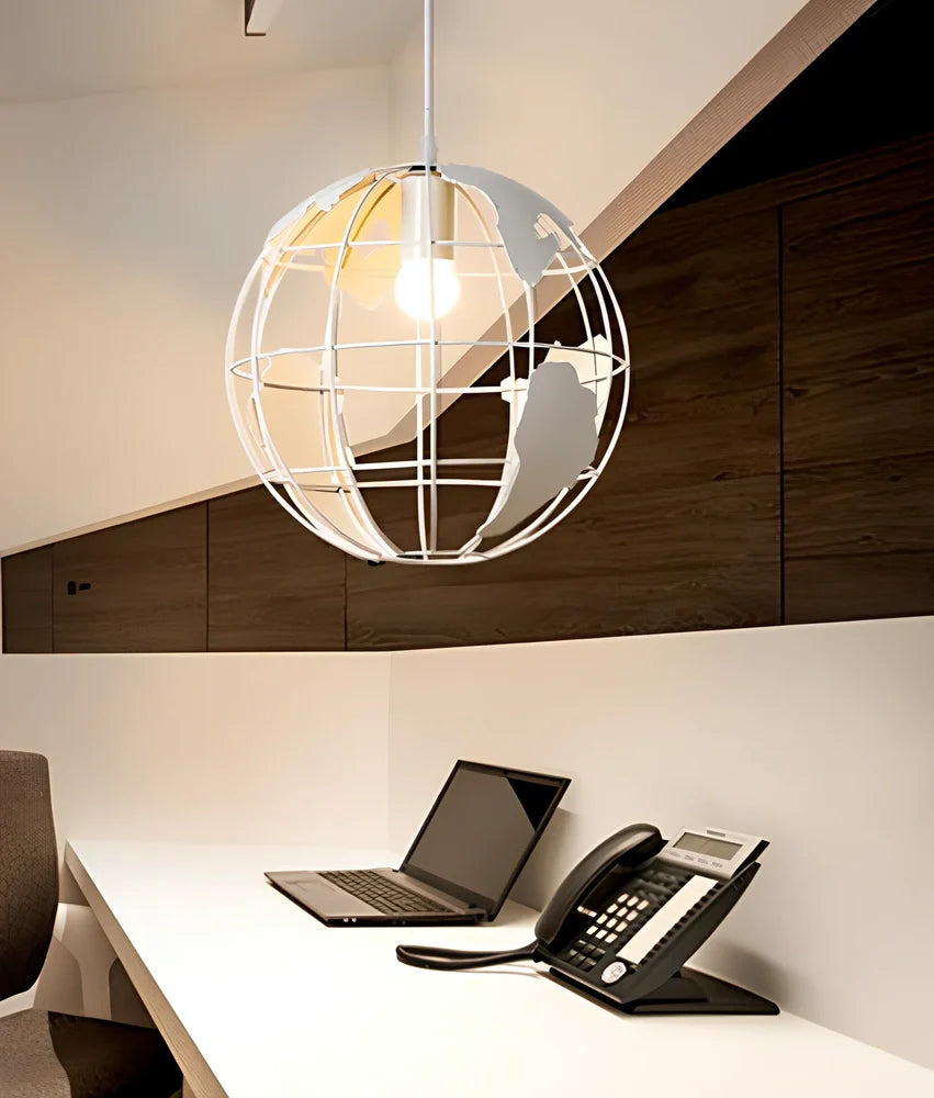 Adjustable iron floor lamp with 300mm shade showing height adjustment mechanism and incandescent lighting