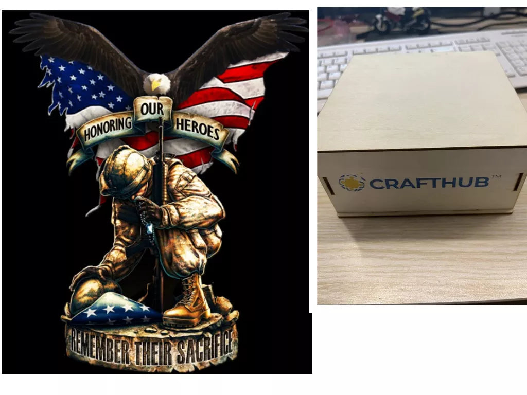 Animal Puzzle Craft Hub A3 Size Wooden Box for puzzle storage and organization