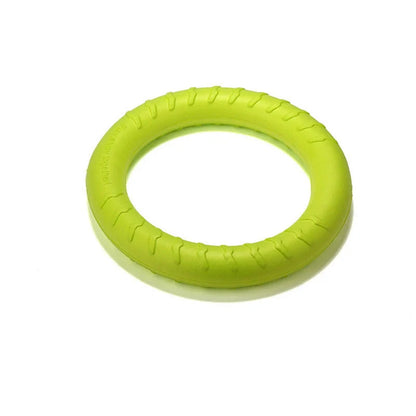 EVA Dog Training Toy Pull Ring in bright colors for interactive play and training