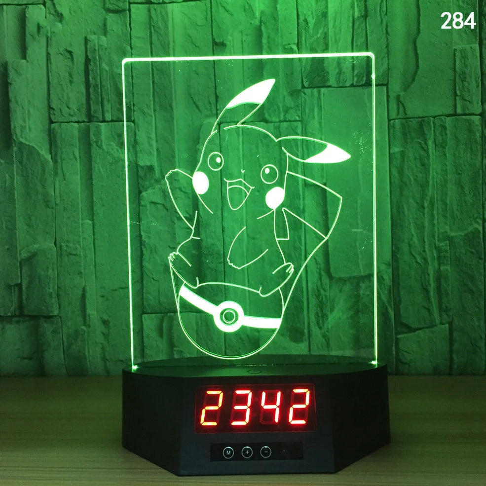 Blue dolphin-shaped table lamp with glowing 3D design and remote control on wooden surface