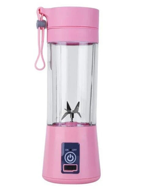Portable USB-powered citrus juicer with compact design and stainless steel blades for making fresh, flavorful juices on-the-go