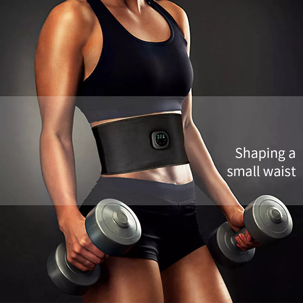 Smart Digital Display EMS Fitness Belt with adjustable intensity levels