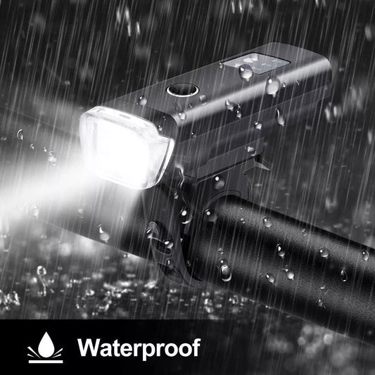 Bicycle Smart Front Light Set with 350 lumens and light sensor for night cycling safety