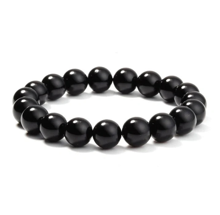Elegant Black Onyx Bracelet for women with geometric design and fatigue-resisting properties.