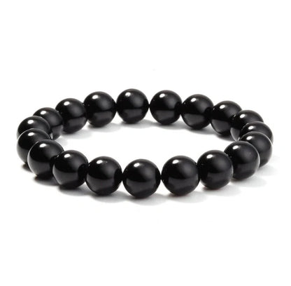 Elegant Black Onyx Bracelet for women with geometric design and fatigue-resisting properties.