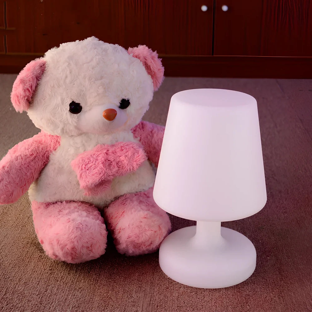 Smart home reading light with RGB illumination and remote control, 160x160x250mm dimensions