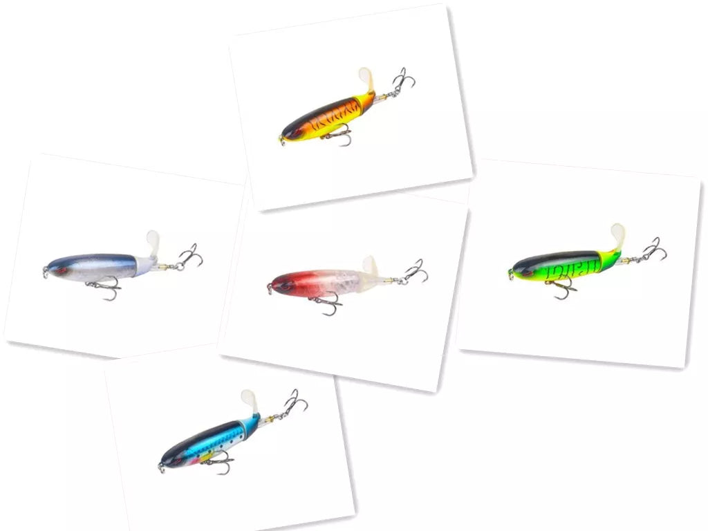 Road Sub-bait Propeller Tractor Hard Bait Floating Water Pencil Lure Bait in various colors