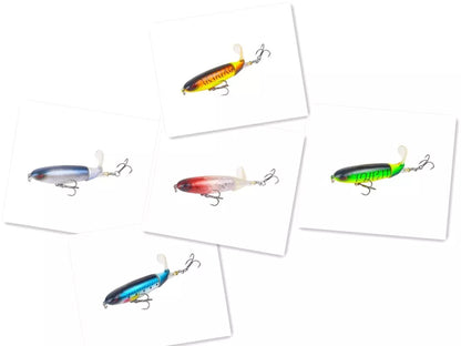 Road Sub-bait Propeller Tractor Hard Bait Floating Water Pencil Lure Bait in various colors