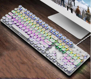 104-key mechanical gaming keyboard with LED backlight and anti-ghosting technology