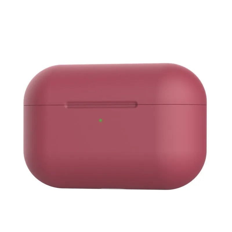 Silicone protective cover for AirPods Pro headphones in multiple colour options showing shock absorption design