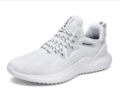 Men's breathable running shoes with mesh upper in multiple colour options