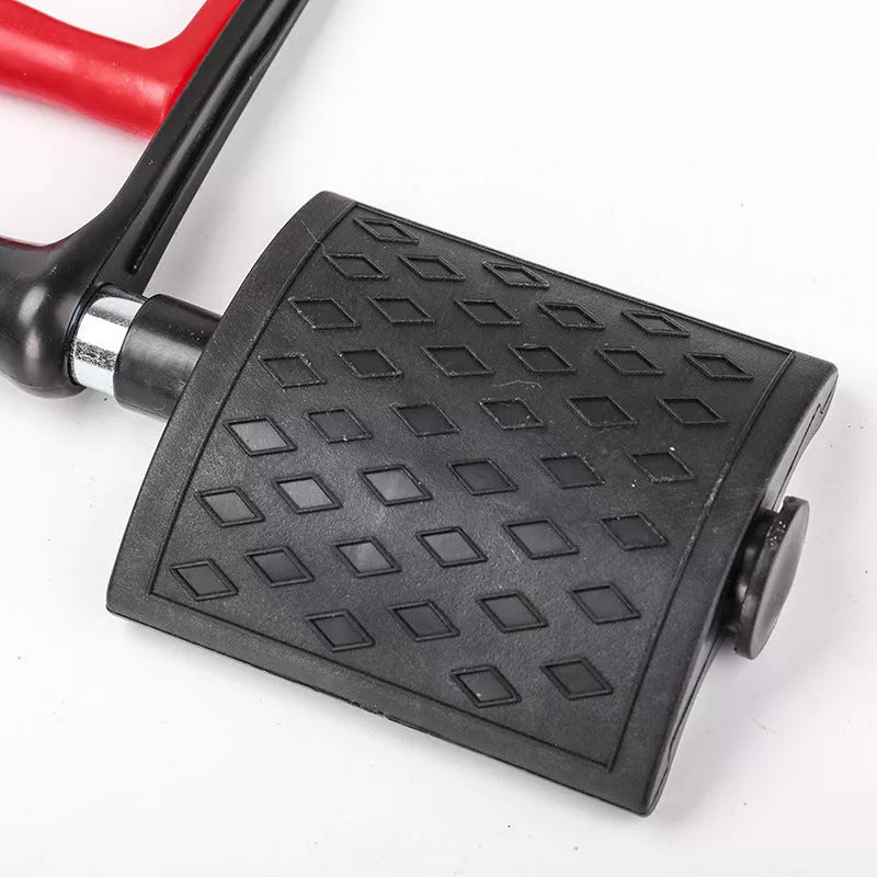 Adjustable spring tension device for arm and grip strength training