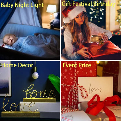European style acrylic 3D night light with LED lights, showing colourful illumination.