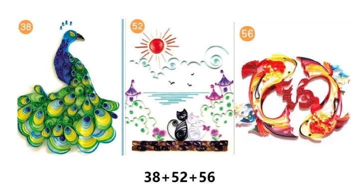 Premium DIY Paper Quilling Art Craft Kit with Vibrant Pre-cut Paper Strips, Essential Tools, and Detailed Instructions for Unique Handmade Projects