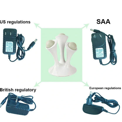 Mushroom-shaped LED night light, 21.5cm base, 26cm height, 7-colour adjustable for bedside ambiance