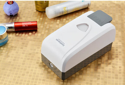 White wall-mounted hand press foam soap dispenser with 1000ml capacity and compact design