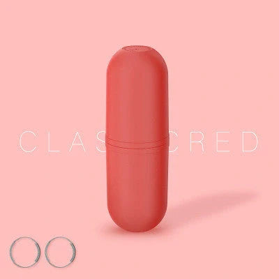 Capsule-shaped travel bottle in various colors with leak-proof design for outdoor use