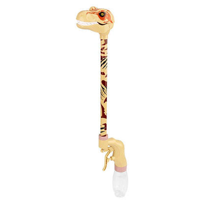 Colorful dinosaur and flamingo-shaped water blasters for kids, perfect for summer water battles and outdoor fun