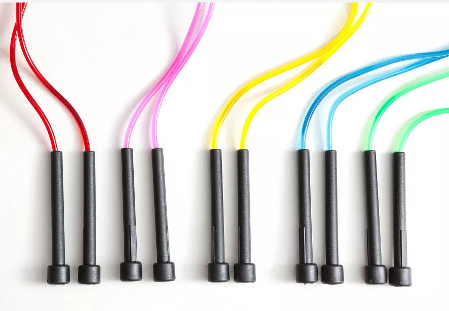 Quick Skipping Rope with thin handle for speed training in vibrant colors
