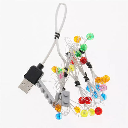 LED string light kit for building block gingerbread house compatible with model 10267