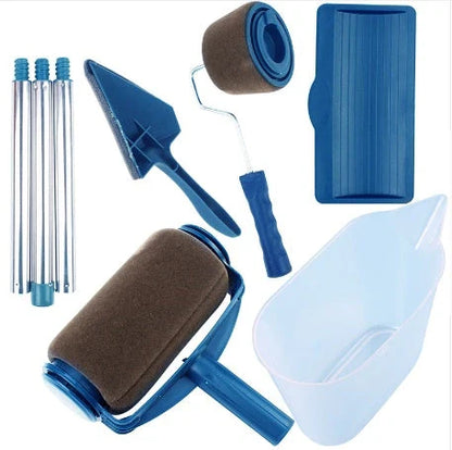 Versatile multi-function drum brush set for easy, mess-free painting on walls, furniture, and more