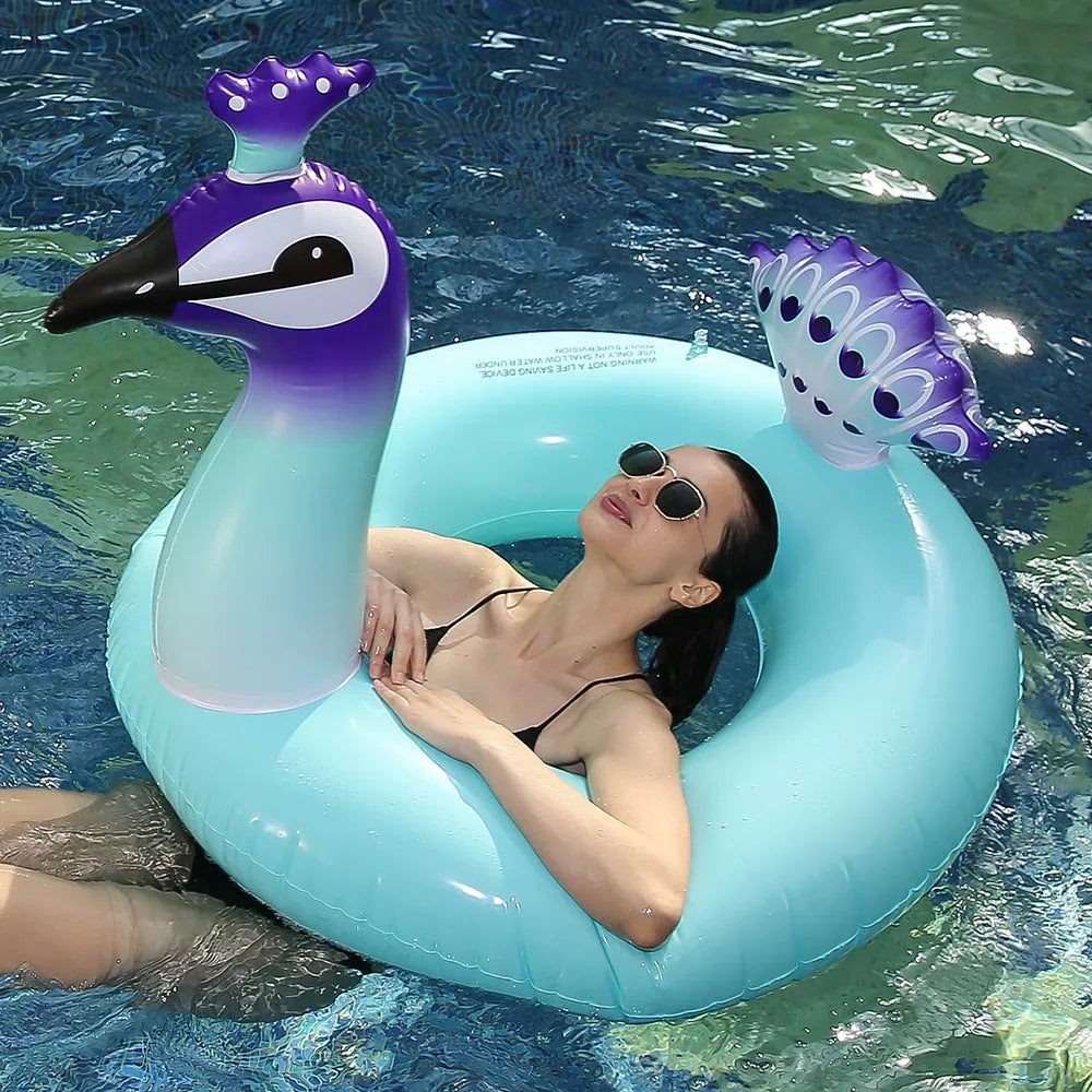 PVC Swimming Ring for adults in two sizes, durable and lightweight for water safety