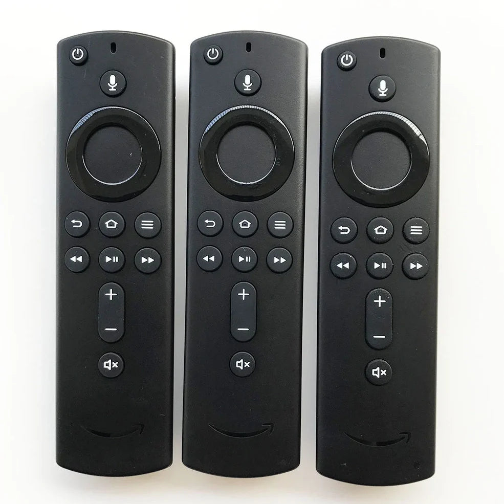 Black Amazon Fire TV Stick 4K voice remote control with 10m range and ABS construction
