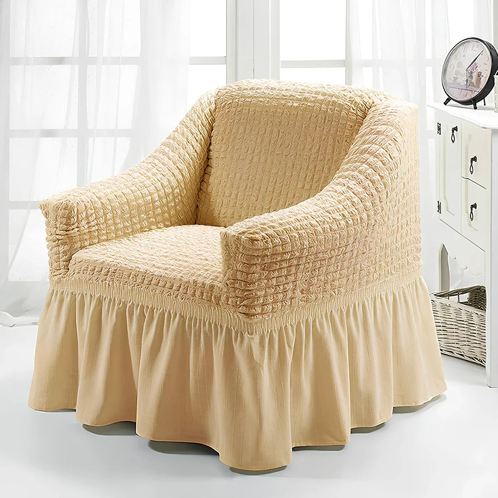 Branbird American single sofa cover with skirt design on 90-140cm furniture