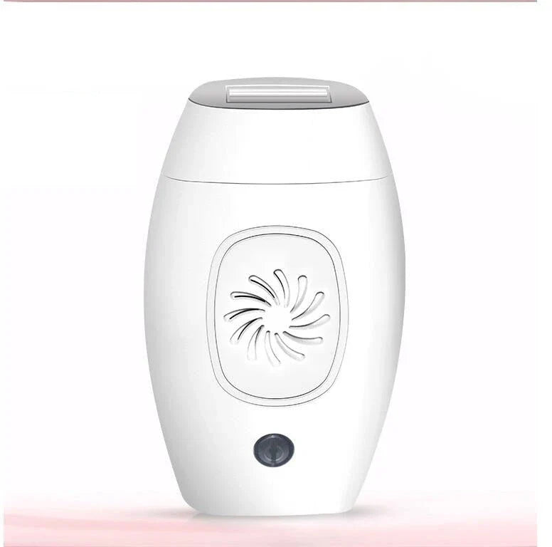 Powerful laser hair removal system with adjustable intensity levels, skin sensor, and versatile usage for face, bikini, underarms, and more