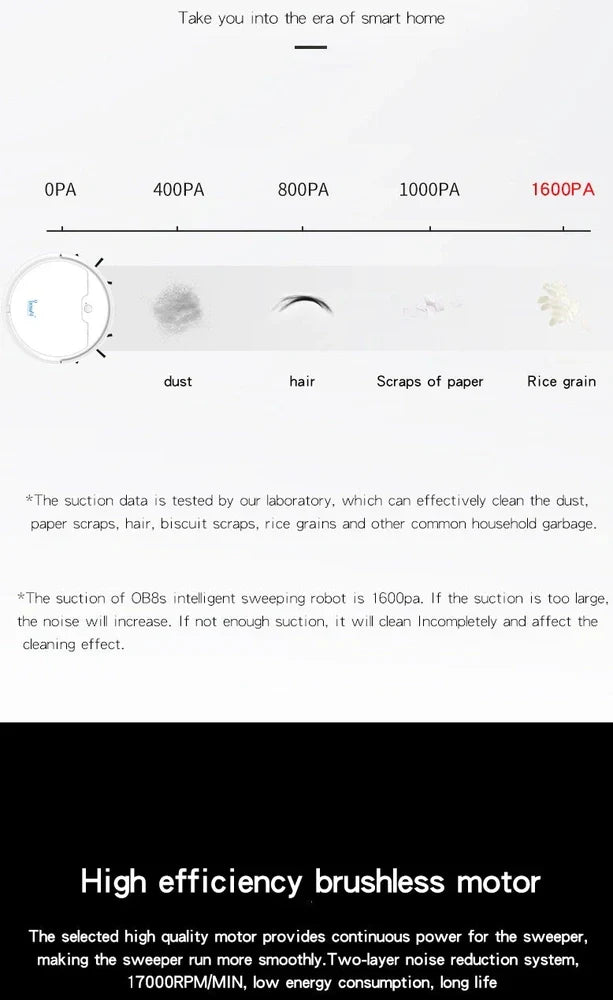 Black robot vacuum cleaner with compact 27.8cm square design and 6.8cm height for under-furniture cleaning