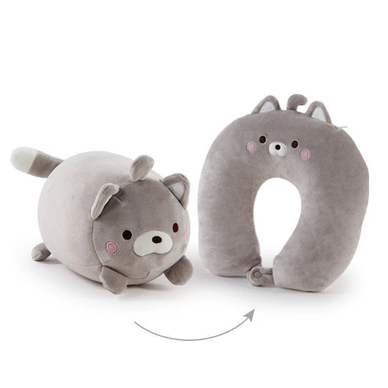 Cozy penguin-shaped neck pillow with U-shaped design for comfortable neck support and relaxation