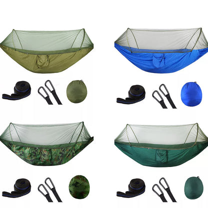 New parachute cloth mosquito net hammock in various colors for outdoor camping