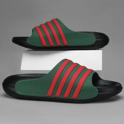 Casual PVC outdoor slippers for teenagers with EVA sole in multiple colour options