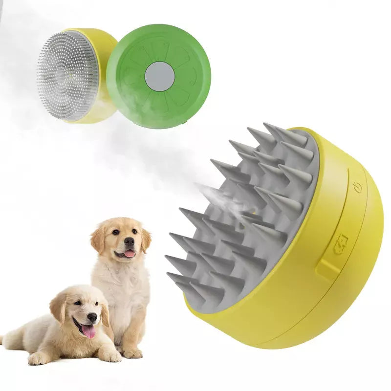 Electric pet spray comb with massage function for dogs and cats